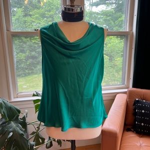 Women’s Green Cowl Neck Blouse